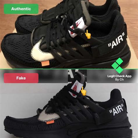 Real vs Replica Off White Nike Air Presto 